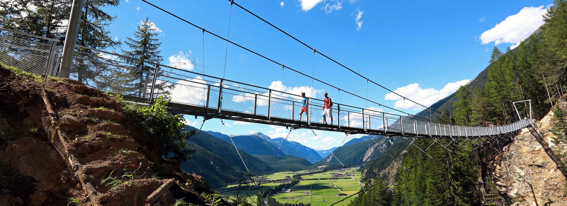 Suspension bridge in Längenfeld