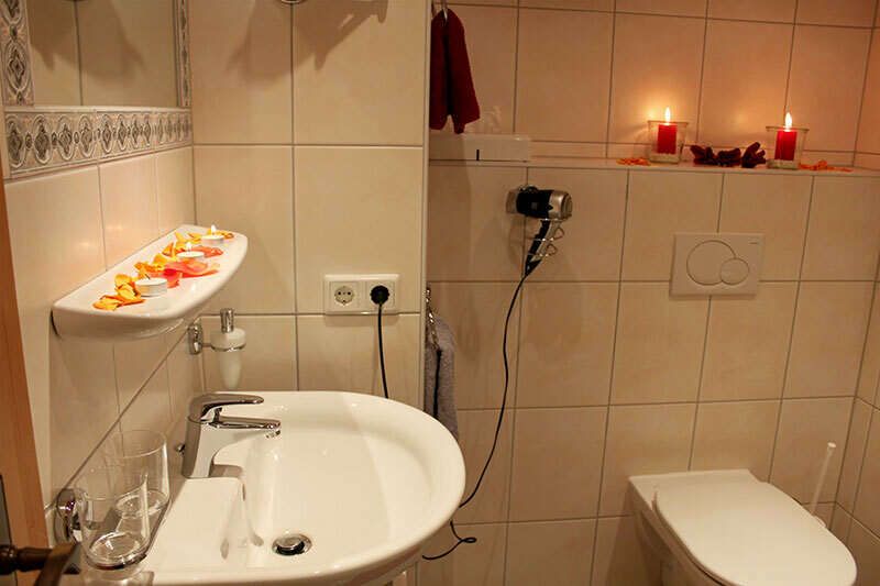 Badezimmer im Appartement Sonnenröschen 